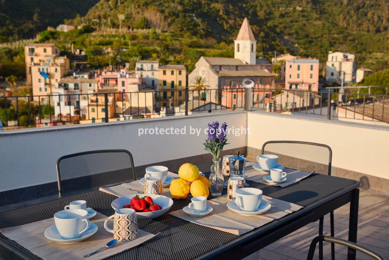 Luxury Penthouse Sea View Villa Corniglia Eksteriør billede